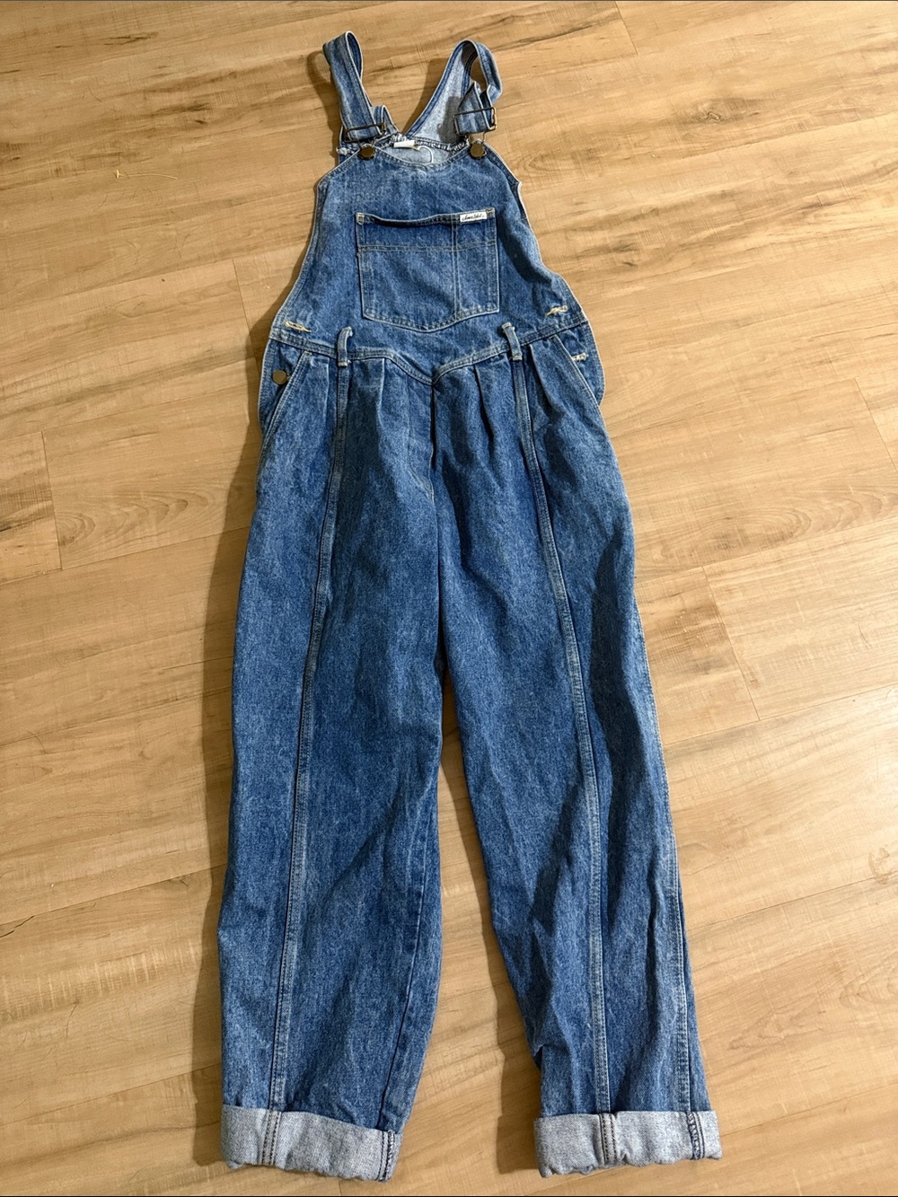 Vintage denim overalls